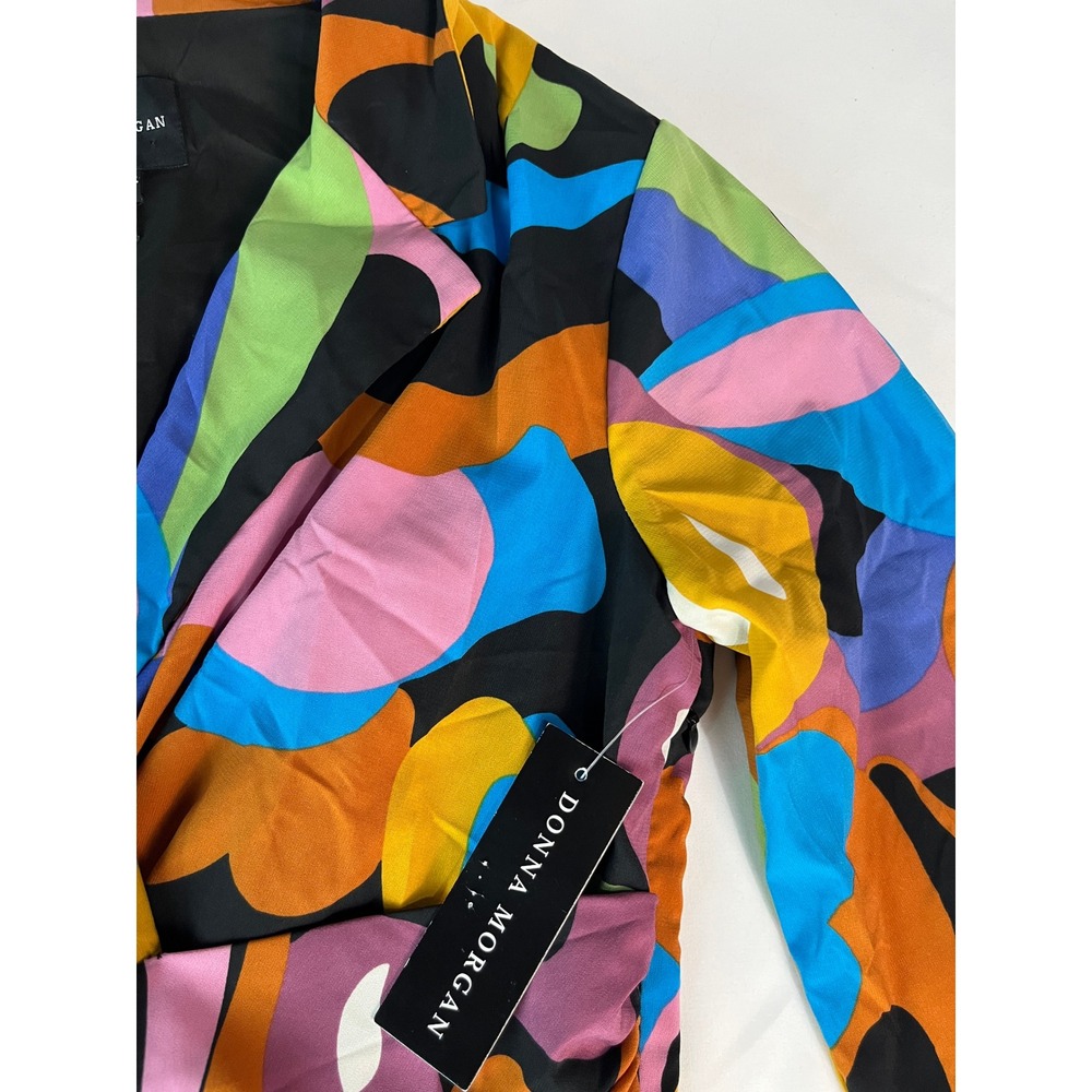 Donna Morgan Abstract Print‎ Long Sleeve Career Dress Size 6 Colorful